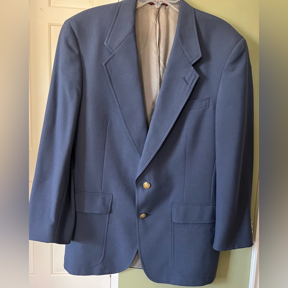 Jack Nicklaus Tournament Series Blue Golf Jacket 41 R Sport Coat Blazer